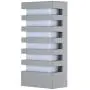 LemonBest Wall Sconce Modern Porch Light Garden Wall Lamp, Indoor Outdoor Use 15 Watts LED Wall Light Fixture for Corridor Garage Cafe Villas Hotel Lighting (Grey/Warm White)