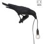 Shirt Luv Birds Lamp Crow Resin Lamp Birds Table Lamps Bedroom Resin Crow Desk Lamp Bedside Light Wall Sconce Modern Table Lamps for Living Room Bedroom Decoration (Left Black Wall Lamp)