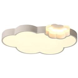 LITFAD Dimmable LED Ceiling Light Cartoon Cloud Design Ceiling Lamp Fixture in White for Girls Bedroom,Kids Room,Children Bedroom Study Room