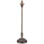 Bentley Traditional Buffet Table Lamp Weathered Brown Linen Fabric Drum Shade for Dining Room - Regency Hill