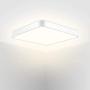 36W Flush Mount LED Ceiling Light Fixture, 20inch Square LED Ceiling Lamp, 3200K Warm White, 180W Equivalent, Super Bright 8000lm LED Light Fixture for Bedroom, Living Room, Kitchen