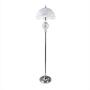 Hsyile Lighting KU300189 Luxury Wedding European Crystal Floor Lamp for Living Room,Bedroom,Office,Chrome Finish,1 Light