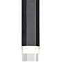 MOTINI 1-Light LED Pendant Light Adjustable Height Mini Modern Black Pendant Light Fixture for Kitchen Island Dining Room Bedroom, 7W Warm White 3000K