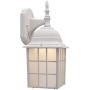 CO-Z White Exterior Light Fixtures Wall Mount, White Porch Light Outdoor Wall Lantern with LED Bulb, Outdoor Wall Light with Matte White Finish & Housing Plus Frosted Glass, ETL Certificated.