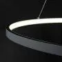 LightInTheBox Acrylic Chandelier Modern 80cm LED Ring Pendant Light with Oval 1 Ring Max 40W Chrome Ceiling Light Fixture For Study Room Office Dining Room Living Room (Black)