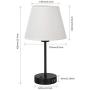 Bedside Lamps, Table Lamp with Dual USB Quick Charging Ports, Set of 2 Nightstand Lamps with Minimalist White Fabric Shade, Desk Lamp Perfect for Bedroom Living Room Study Room Office Dressing Room Bedside Lamps, Table Lamp with Dual USB Quick Charging Ports, Set of 2 Nightstand Lamps with Minimalist White Fabric Shade, Desk Lamp Perfect for Bedroom Living Room Study Room Office Dressing Room