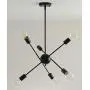 Modern Sputnik Chandelier Lighting Fixture 6 Lights Brushed Brass Chandeliers Mid Century Pendant Light Gold Ceiling Light Fixture for Hallway Bar Kitchen Dining Room (Black) Modern Sputnik Chandelier Lighting Fixture 6 Lights Brushed Brass Chandeliers Mid Century Pendant Light Gold Ceiling Light Fixture for Hallway Bar Kitchen Dining Room (Black)