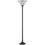 JONATHAN Y JYL8005A Moore Style 68.57'' Torchiere LED Floor Lamp, Tiffany, Traditional for Bedroom, Living Room, Bronze