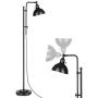 DEWENWILS Floor Lamp for Living Room,Rustic Industrial Standing Lamp with Metal Shade,58-65 Inches Adjustable Height,Floor Lamps for Bedroom, Office, Reading Room