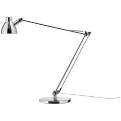 Ikea Antifoni Table Lamp, Work, Reading, Adjustable Nickel Plated
