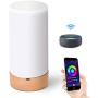 SPECILITE Smart Beside Lamp, LED Table Lamp Lights for Bedrooms Work with Alexa & Google Home App Control, Dimmable Warm Wihte & Color Changing RGB Night Light for Living Room, Bedroom and Office