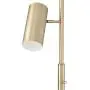 Canasta Modern Floor Lamp 3 Light Tree Satin Brass Adjustable Shade for Living Room Reading Bedroom Office - Possini Euro Design