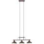 ACLand Kitchen Island Pendant Light 3-Light Industrial Ceiling Lighting Fixture Hanging with Metal Shades for Dining Room Pool Table Farmhouse Bar (Oil Rubbed Bronze, 3-Light Pendant)