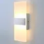 Lightess Modern Wall Sconces 12W LED Wall Lights Up Down Wall Lamp Acrylic for Bedrooms Hallway Corridor, Warm White, HS521-2