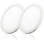 LED Flush Mount Ceiling Light Dimmable Disk Light 2PK 8inch 18W 5000K CRI90 Round Panel Light LED Recessed Light for Bedroom Kitchen Hallway Bathroom Office