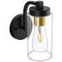 Wall Sconce 1 Light Bathroom Vanity Lighting with Clear Glass Shade Indoor Modern Wall Light Mount Light Suitable for Bathroom & Living Room