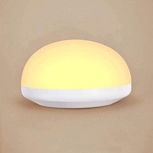 LED Night Lights for Kids, OOWOLF Rechargeable Bedside Lamp with Color Changing Mode Dimmable Touchable Ambient Light for Reading, Sleeping, and Relaxing