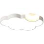 LITFAD Dimmable LED Ceiling Light Cartoon Cloud Design Ceiling Lamp Fixture in White for Girls Bedroom,Kids Room,Children Bedroom Study Room
