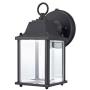 LIT-PaTH Dusk to Dawn Outdoor Wall Lantern, LED Wall Sconce, 5000K Daylight White, 9.5W (75W Equivalent) , 800 Lumen, Aluminum Housing Plus Glass, Outdoor Rated, 2-Pack (Black)