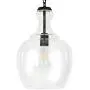Henn&Hart PD0273 Industrial 1 Contemporary Blackened Bronze with Glass Shade for, Kitchen, Dining, Living Room, Foyer Pendant Light, Black