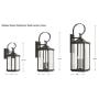 Gibbes Street Collection Antique Bronze Three-Light Traditional Large Wall Lantern