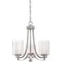 Minka Lavery Chandelier Pendant Lighting 4103-84, Parsons Studio Dining Room, 3 Light, Nickel