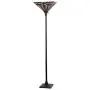 LB Lighting Tiffany Style Stained Glass 1-Light Floor Torchiere Standing Floor Lamp W14.1'' X H 69''