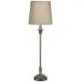 Bentley Traditional Buffet Table Lamp Weathered Brown Linen Fabric Drum Shade for Dining Room - Regency Hill