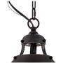 Essex Dyed Bronze Pendant Light 16'' Wide Modern Farmhouse Industrial Rustic Hammered Dome Shade Fixture for Kitchen Island Dining Room - Franklin Iron Works