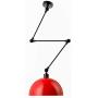 Vintage Ceiling Lights, CraftThink Extendable Nordic Retro E26 Lamp Light Bowl Lampshade Ceiling Lamp Hanging Lamp Pendant Lamp for Living Room/Kitchen/Office (Red)