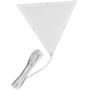 Beacon Triangle Corner Light, Plug-in 17 Cord, White Installs in Seconds - Perfect for Apartments, dorms - No Wiring Needed