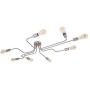 RUXUE Industrial Semi Flush Mount Ceiling Light Modern Sputnik Pendant Light for Kitchen Living Room Bedroom Dining Room