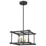TENGXIN Flush Mount Ceiling Light,Chandelier for Living Room Bedroom,Kitchen, Hallway,Black Brass Finished with Iron metarial,UL Listed,No Bulbs Included