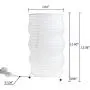 Archi Table Lamp, Standing Lamps with Rice Paper Shade for Bedroom, Livingroom (Cylinder)