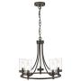 Rosient 5-Light Indoor Chandelier, Farmhouse Contemporary Foyer Pendant Light, Dinning Room Chandelier Lighting Fixture in Oil Rubbed Bronze Finish