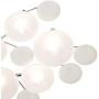 Modern Lilypad Ceiling Light Semi Flush Mount Fixture Chrome 30'' Wide Kitchen Bedroom - Possini Euro Design