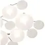 Modern Lilypad Ceiling Light Semi Flush Mount Fixture Chrome 30'' Wide Kitchen Bedroom - Possini Euro Design
