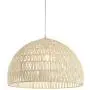 JONATHAN Y JYL6504A Campana 20'' Woven Rattan Dome LED Pendant, Scandinavian, Minimalist, Transitional for Kitchen, Living Room, Cream