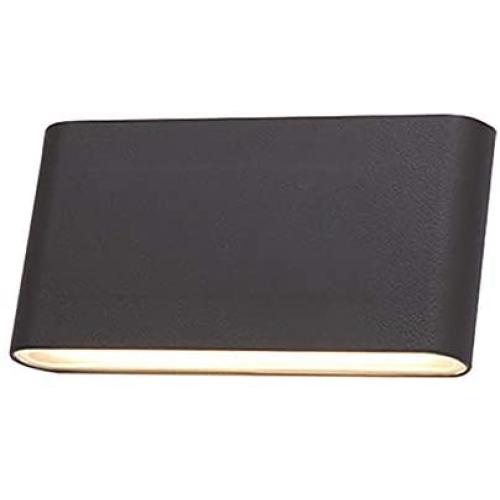 Aluminum Modern LED Wall Sconce Interior Wall Light Fixture Wall Mount Light for Living Room Bedroom Hallway Conservatory 6w Warm White 3000k-Black. Warm Light