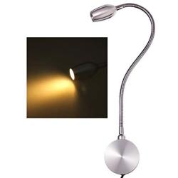 Bedside Reading Light Wall Mount Reading Lamp for Bed Headboard Mounted LED Lighting Flexible Gooseneck Plug in Wall Light Sconce