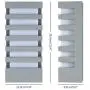 LemonBest Wall Sconce Modern Porch Light Garden Wall Lamp, Indoor Outdoor Use 15 Watts LED Wall Light Fixture for Corridor Garage Cafe Villas Hotel Lighting (Grey/Warm White)