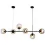 Modo Lighting Modern Ceiling Pendant Lighting Adjustable Chandelier 6-Light Lamp Globe Glass Hanging Light Fixture for Living Room Dining Room Bedroom