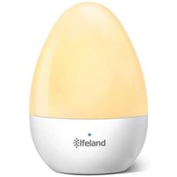 Elfeland Night Light Rechargeable Table Lamp with Cool and Warm White & Dimmable Bedroom Light, IP65 Water-Resistance & Drop-Resistance, Touch Control Nursery Night Lamp for Reading, Sleeping, and Nu