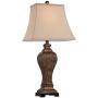 Edgar Traditional Table Lamp Bronze Square Urn Geneva Taupe Rectangular Shade for Living Room Family Bedroom Bedside - Regency Hill Edgar Traditional Table Lamp Bronze Square Urn Geneva Taupe Rectangular Shade for Living Room Family Bedroom Bedside - Regency Hill
