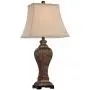 Edgar Traditional Table Lamp Bronze Square Urn Geneva Taupe Rectangular Shade for Living Room Family Bedroom Bedside - Regency Hill