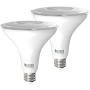 Sunco Lighting 2 Pack PAR38 LED Bulb with Dusk-to-Dawn Photocell Sensor, 15W=120W, 3000K Warm White, 1250 LM, Auto On/Off, Security Spotlight Indoor/Outdoor - UL