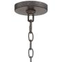 Lillian Gray Wood Bronze Large Wagon Wheel Chandelier 32'' Wide Farmhouse Industrial Two Tier Clear Seeded Glass Shades 9-Light Fixture for Dining Room House Island Entryway - Franklin Iron Works