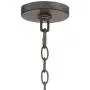 Lillian Gray Wood Bronze Large Wagon Wheel Chandelier 32'' Wide Farmhouse Industrial Two Tier Clear Seeded Glass Shades 9-Light Fixture for Dining Room House Island Entryway - Franklin Iron Works
