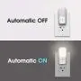 LOHAS Dimmable Night Light, Plug in LED Night Light Dusk to Dawn Light, Daylight 5000k from 5lm to 80lm Brightness Adjustable Bright Mini Wall Night Light for Kids Baby Bedroom Stairway Nursery 2 Pack