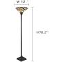 Tiffany Floor Lamp, Capulina Handcrafted Tiffany Style Torchiere Floor Lamp, Tiffany Style Floor Light, Stained Glass Floor Lamp, Floor Lamp Tiffany (Tall: 70 x W14.2 inches) Tiffany Floor Lamp, Capulina Handcrafted Tiffany Style Torchiere Floor Lamp, Tiffany Style Floor Light, Stained Glass Floor Lamp, Floor Lamp Tiffany (Tall: 70 x W14.2 inches)